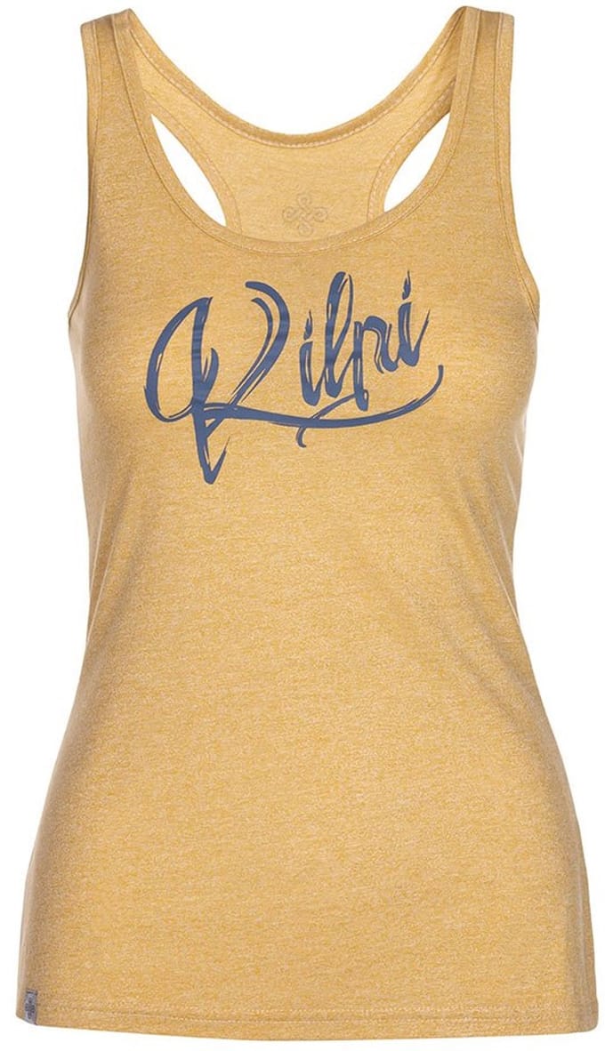 Kilpi Ariana Mouwloos T-shirt Geel 34 Vrouw