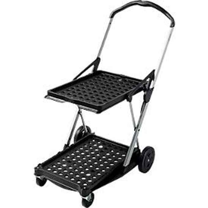 Inklapbare transportwagen CLAX®- zonder bak - zwart/zwart