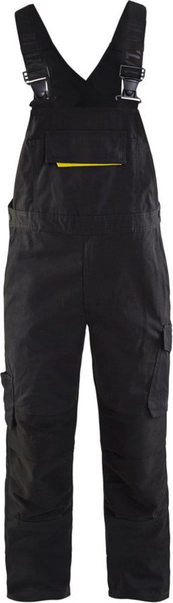 Blaklader Bretelbroek met stretch 2695-1330 - Zwart/High Vis Geel - C46