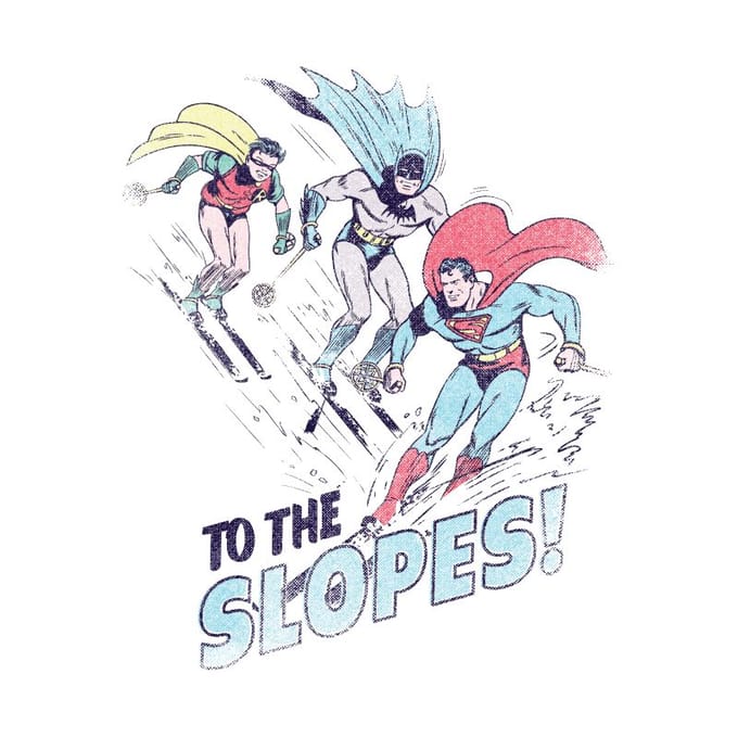 DC To The Slopes! Men's Christmas T-Shirt - White - M