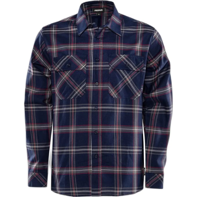 Fristads Flanellen Overhemd 7421 Msf - Marineblauw - M