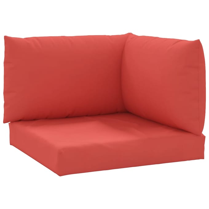 vidaXL - Palletkussens - 3 - st - oxford - stof - rood
