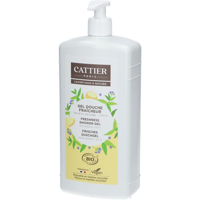Cattier Biologische Wilde Verbena Citrus Douchegel 1 L