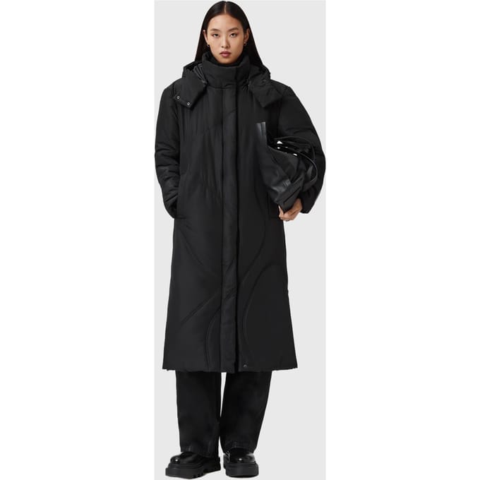 AllSaints Winnie Puffer Black Größe: S | Winterjacken Outlet | Damen | Schwarz