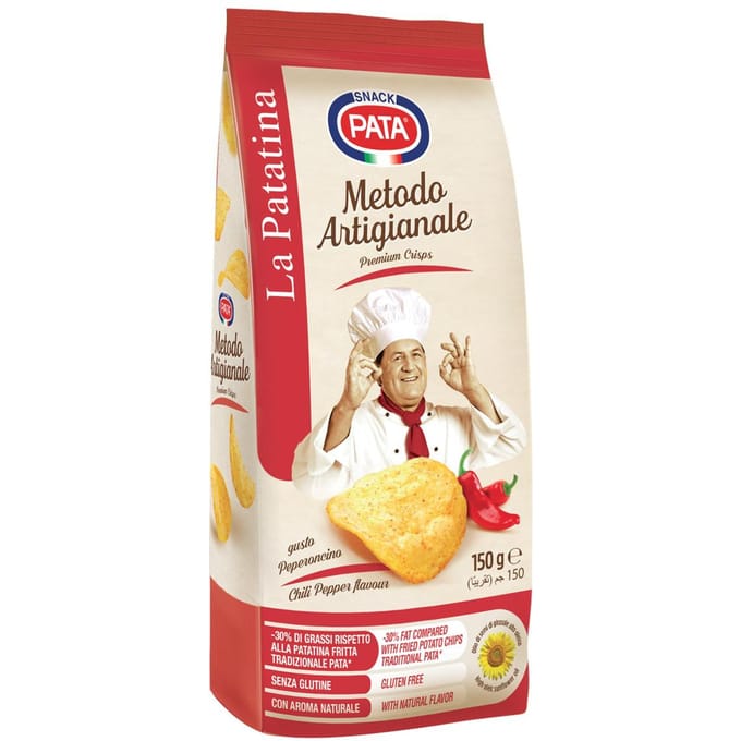 Chips Artisanales Pata Patatina au Piment 150g Italien