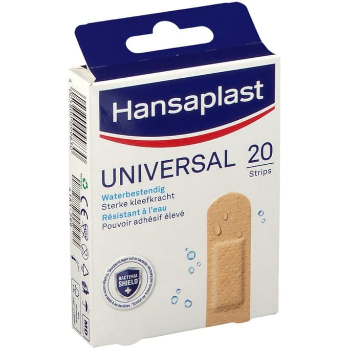 Hansaplast Universal Pleisters - Wondpleisters - Wondverzorging - 20 Stuks