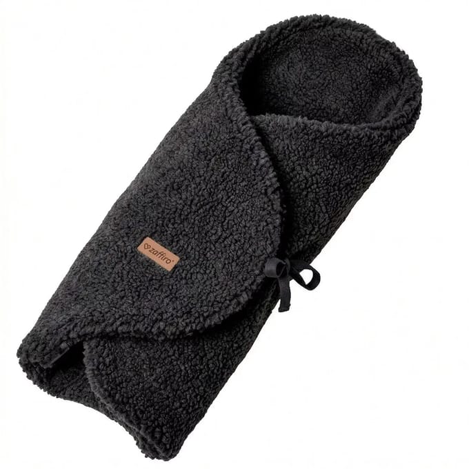 Dubbelzijdige wollen swaddle deken baby Zaffiro Nevada