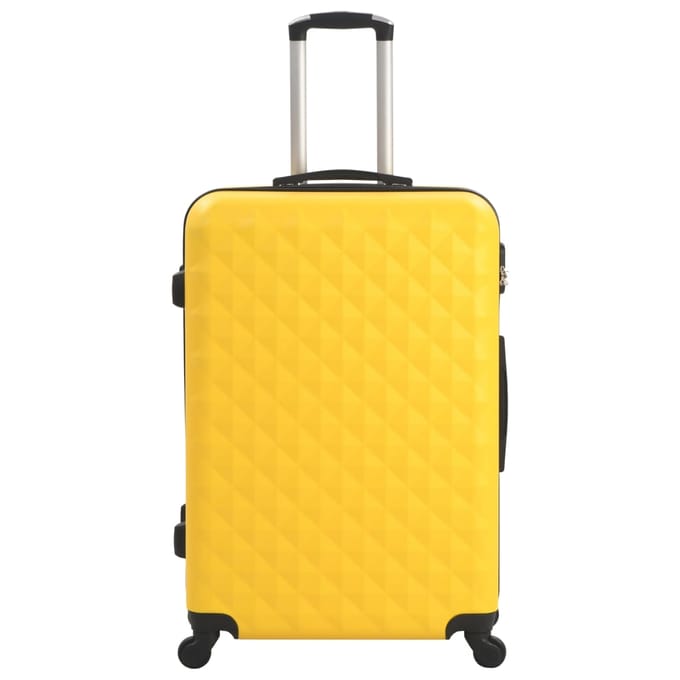 vidaXL - 3-delige - Harde - kofferset - ABS - geel