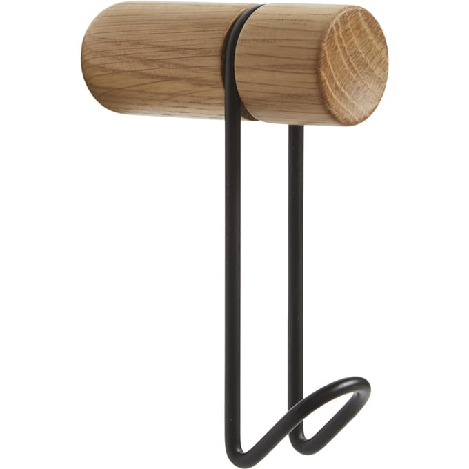 Woud Around Wandhaken - eiken / zwart - small