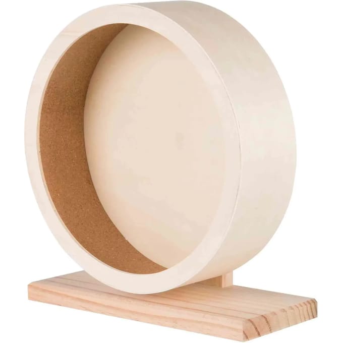 Trixie - Knaagdier Speelgoed - Hamsterrad - Looprad Hout - 28 cm diameter