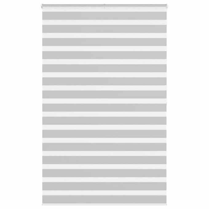 vidaXL - Zebra - rolgordijn - 145x200 - cm - stofbreedte - 140,9 - cm - lichtgrijs