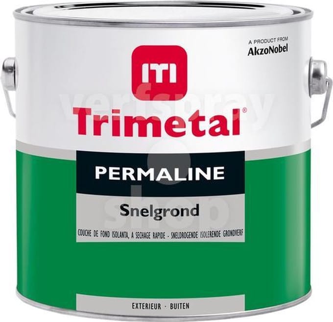 Trimetal Permaline Snelgrond - 1 l - 11 m²/l - Wit