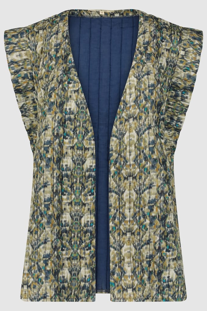 Circle of Trust Annabel Gilet Blurry Blue Größe: L | Gilets Outlet | Damen | Blau
