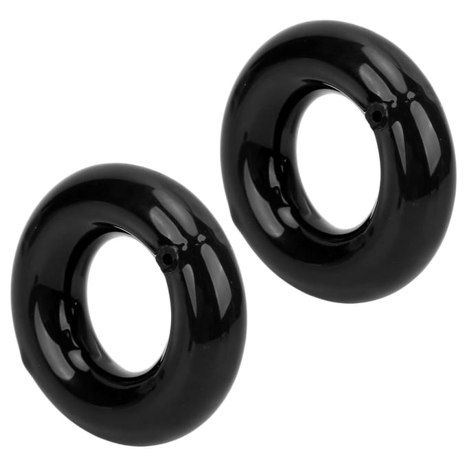 2-delige Set Golfgewicht Swingring Trainer Gewogen Golf Donut voor Golfer Buitensport Training Opwarming Zwart zwart