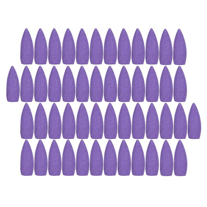 50 Stuks Backflow Wierookkegels Waterval Natuurlijke Geuren Geur Luchtzuivering met IJzer blue