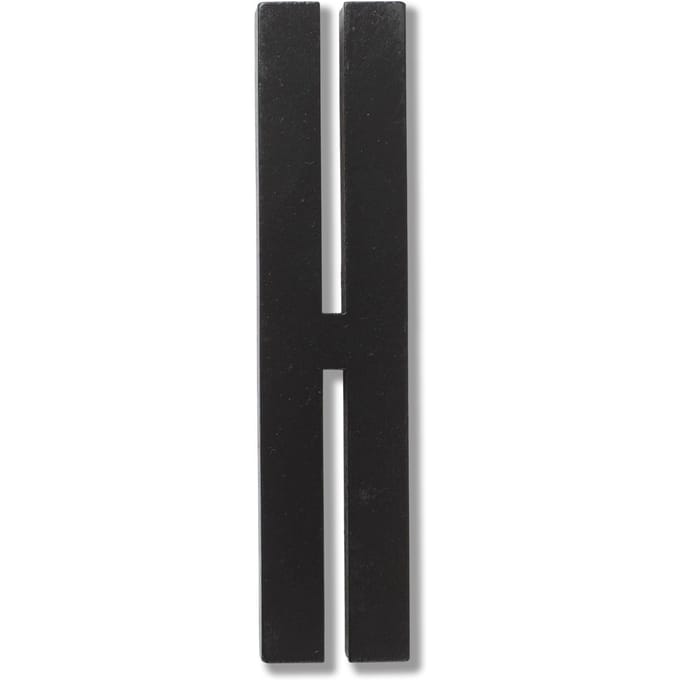 DESIGN LETTERS - Houten letters - zwart - H