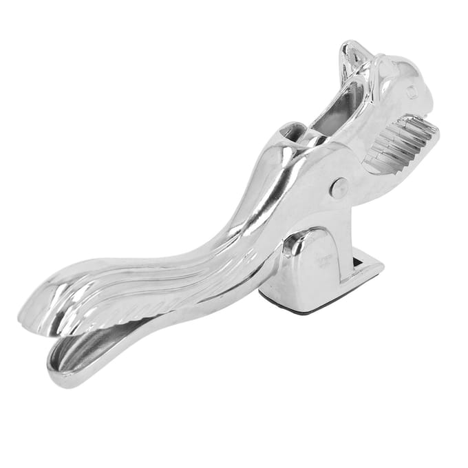 Walnotenkraker Clip Eekhoorn Vorm Zinklegering Walnootopener Multifunctionele Notenkraker voor Kastanjes white