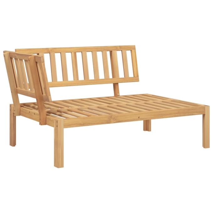 vidaXL - 5-delige - Loungeset - pallet - massief - acaciahout