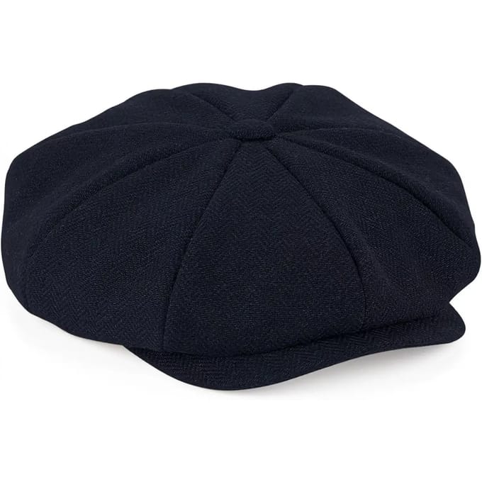 Beechfield 'Heritage Baker Boy Cap' Donkerblauw Maat S/M