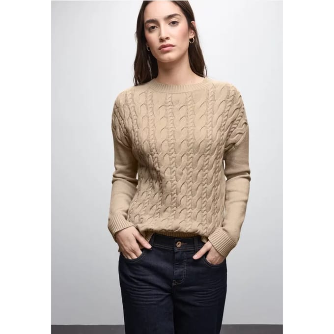 Jumper met kabelpatroon