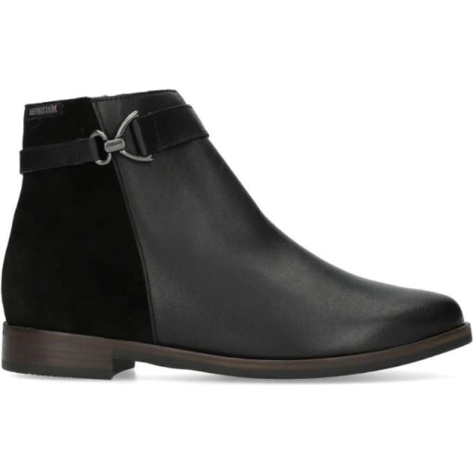 Mephisto Houria - dames laars - Zwart - maat 38 (EU) 5 (UK)