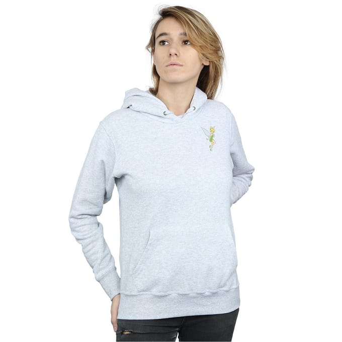 Disney Dames/Dames Tinkerbell borsttrui (Heide Grijs)
