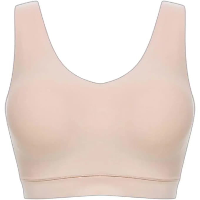 Chantelle - SoftStretch - V-Neck Voorgevormde Top - naadloos - onzichtbaar - NUDE
