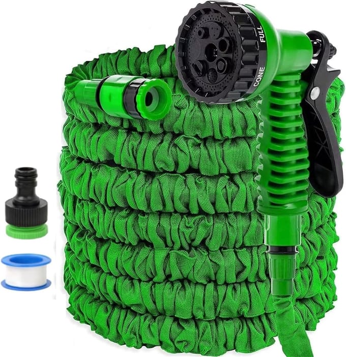 Uitschuifbare Tuinslang - Flexibele Waterslang - Tuin Besproeien - 7 Functies Sproeikop - 22.5 Meter - Blauw