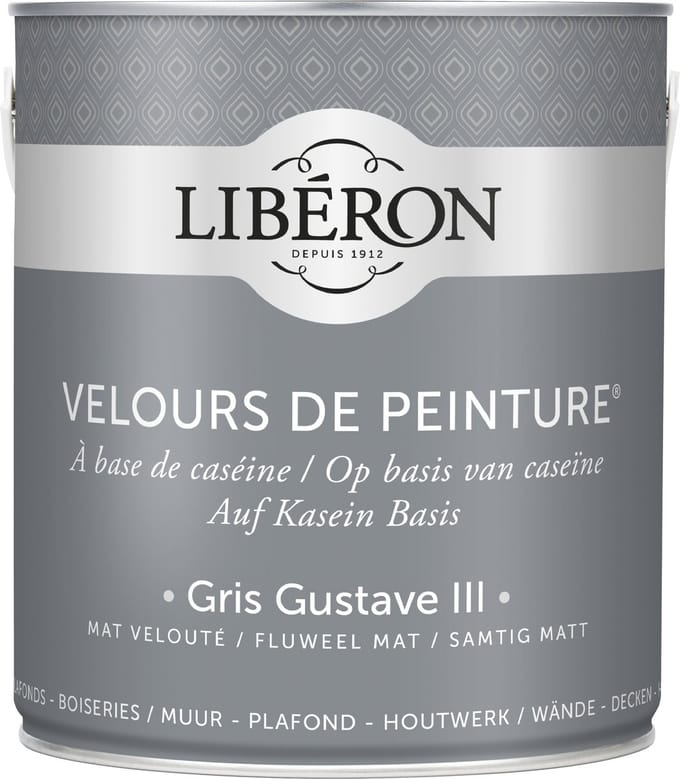 Liberon Velours De Peinture Muurverf - Mat - Gris Gustave Iii - 2,5l