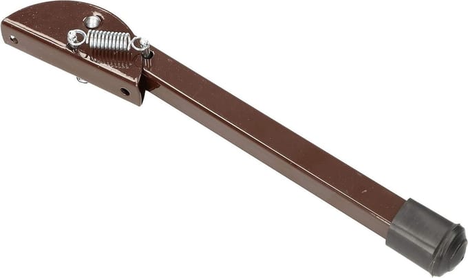 Deurstopper - Poorthouder - Deuren Vastzetten - Rubberen Antislipvoet - 20 cm Lengte - Bruin