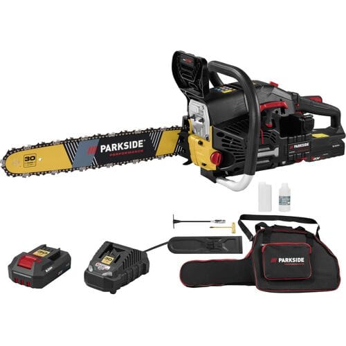 PARKSIDE PERFORMANCE Benzine kettingzaag met elektrische start, 2,2 kW, Limited Edition