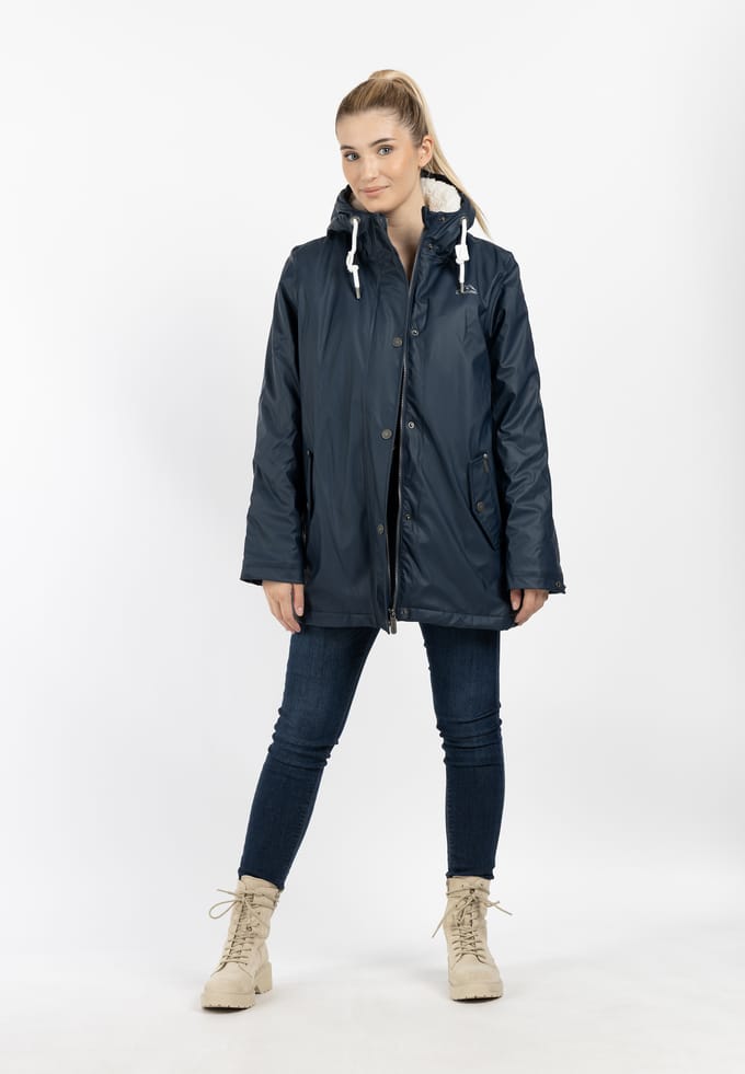 ICEBOUND Regenjas met teddy voering Dames marine