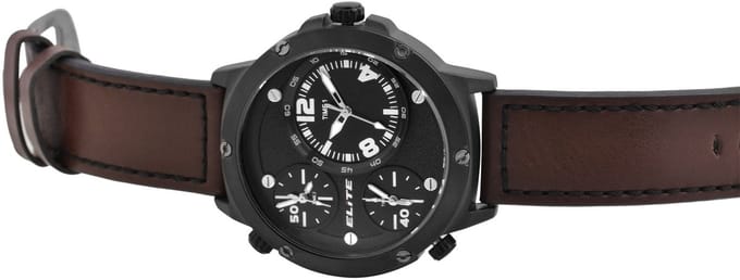 Elite Herenhorloge imitatieleer Mineralglas
