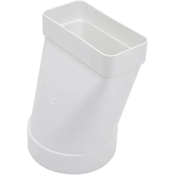 Sencys Vlakkanaal 204x60mm Verloop Recht Ø125mm Kunststof
