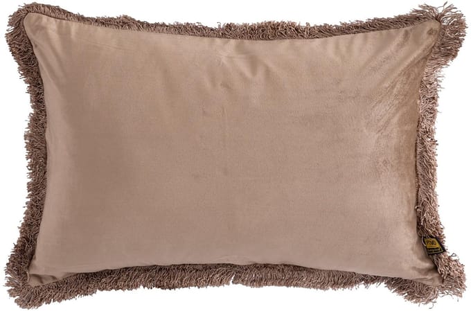 PTMD Nous Sierkussen - 60x3x40 cm - Fluweel - Taupe