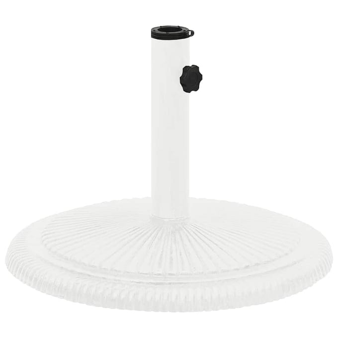 vidaXL - Parasolvoet - 45x45x30 - cm - gietijzer - wit