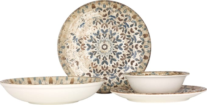 Rinart Serviesset (Large) - Aztec - 24 delig - 6 persoons - Porselein
