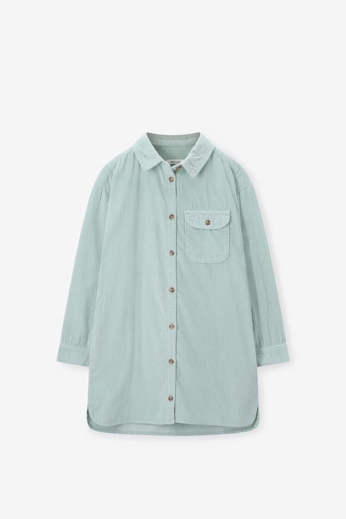 Sissy-Boy - Lichtgroene corduroy jurk