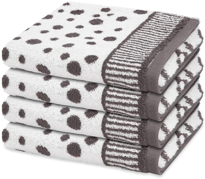 Ross Sonstiges 4 X handdoek - in set 4 pack Punkte allover