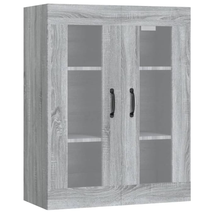 vidaXL - Bovenkast - 69,5x34x90 - cm - grijs - sonoma - eikenkleurig