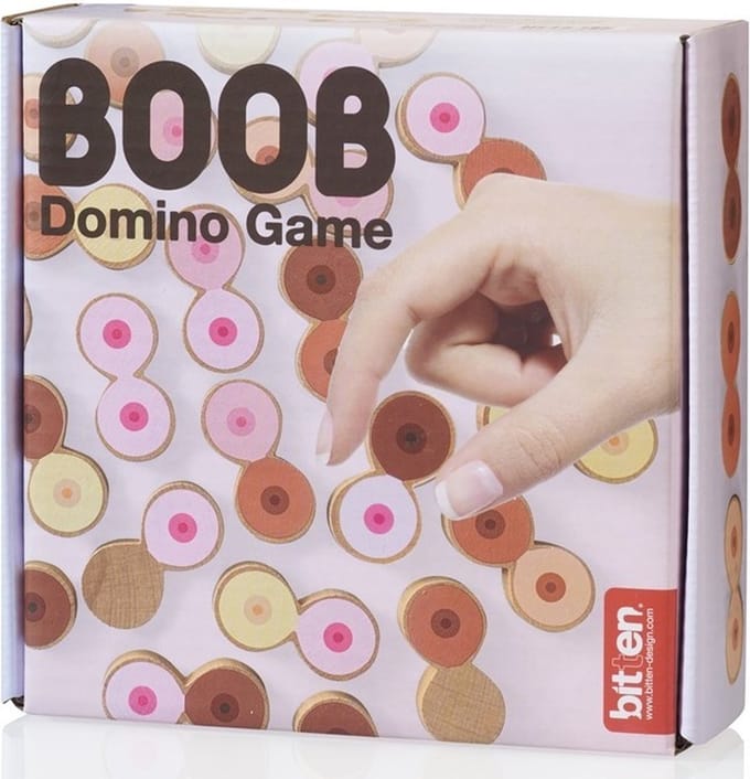 Bitten Design Borsten domino spel - Partygame met tieten om te spelen