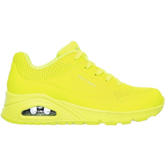 Skechers Vrouwen/dames Uno Stand On Air Trainers (Neon geel)