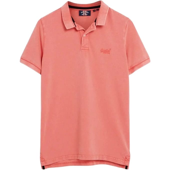 Superdry Vint Destroy Korte Mouw Poloshirt Roze S Man
