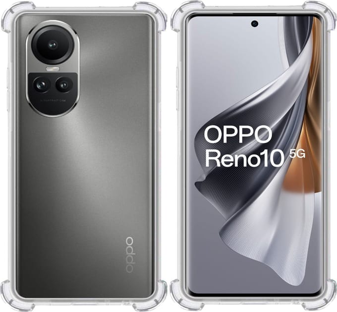 Hoesje geschikt voor OPPO Reno 10 / 10 Pro – Extreme Shock Case – Case Transparant