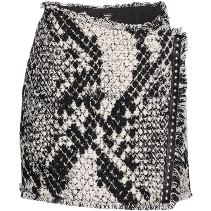 PINKO Goku Skirt White/black Größe: 40 | Miniröcke Outlet | Damen | Weiß