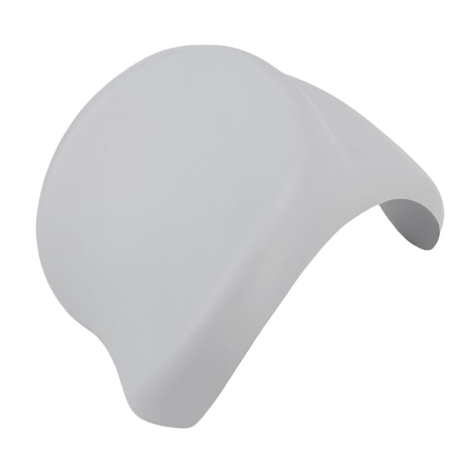 Badkussen met Zuignappen PU Waterdicht Comfortabele Badkuip Hoofdsteun voor SPA Hot Tub white