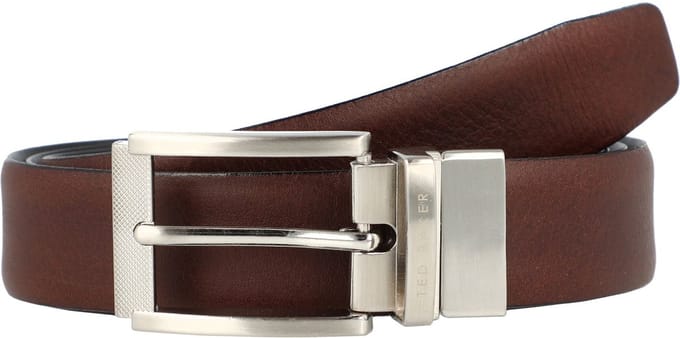 Ted Baker Omkeerbare riem leer - Jongens - 85 cm - xchocolate