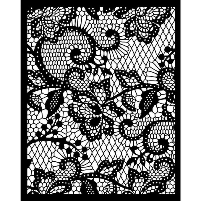 Sjabloon "Quiet Days- Floral Lace"