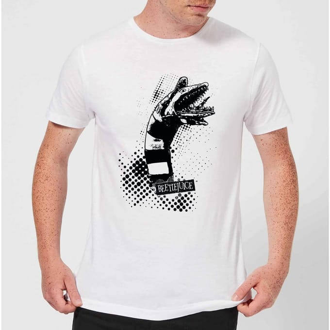 Beetlejuice Sandworm Attack Unisex T-Shirt - White - 3XL - Wit
