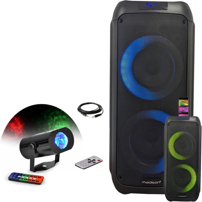 Draagbare Bluetooth Luidspreker - Muziekbox Party Speaker - Buitenfeest Muziek - Met Lichteffect - 300 Watt Vermogen